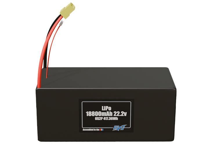 LiPo 18800mAh 6S2P 22.2v Battery Pack