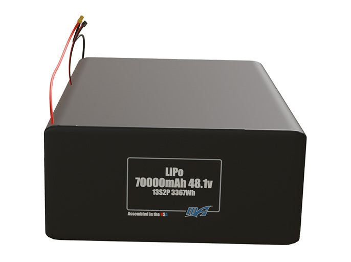 LiPo 70000mAh 13S2P 48.1v Battery Pack