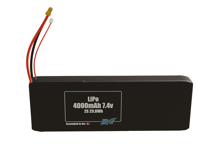 LiPo 4000mAh 2S 7.4v Battery Pack