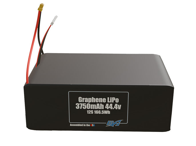 Graphene LiPo 3750mAh 12S 44.4v Battery Pack