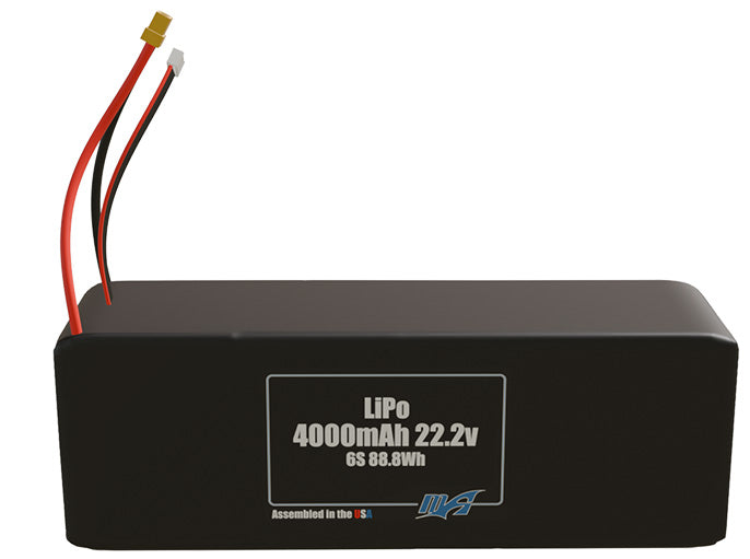 LiPo 4000mAh 6S 22.2v Battery Pack