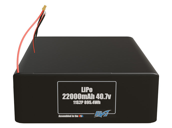 LiPo 22000mAh 11S2P 40.7v Battery Pack