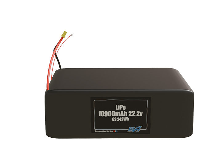 LiPo 10900mAh 6S2P 22.2v Battery Pack