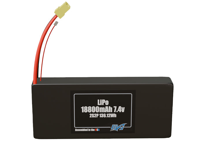 LiPo 18800mAh 2S2P 7.4v Battery Pack