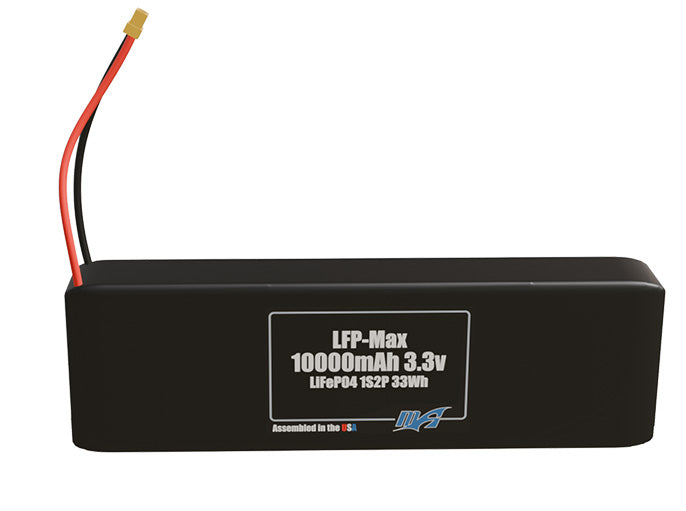 LFP-Max LiFePO4 10000 1S2P 3.3v Battery Pack