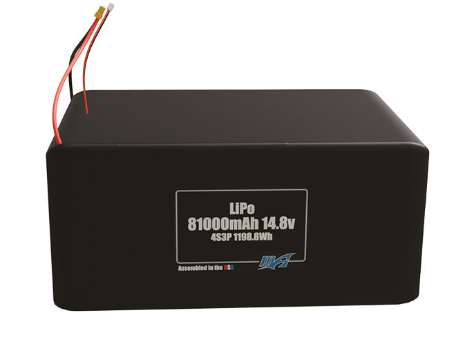 LiPo 81000mAh 4S3P 14.8v Battery Pack