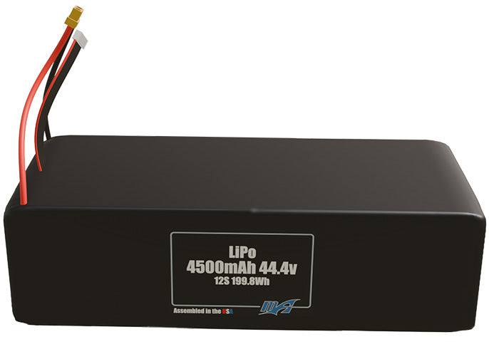 LiPo 4500mAh 12S 44.4v Battery Pack