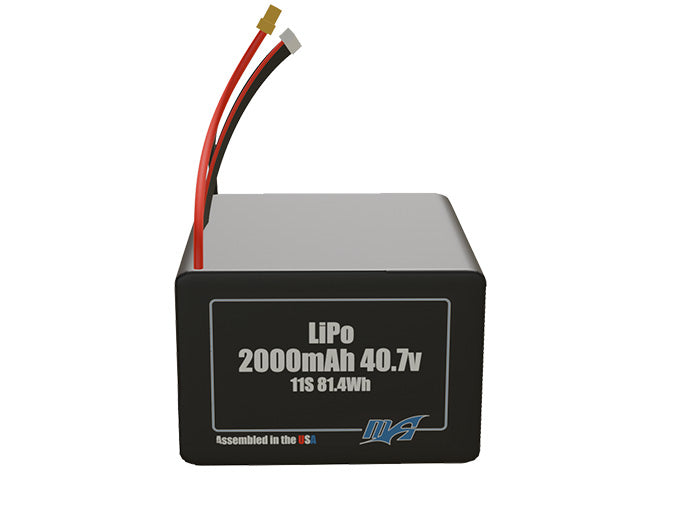 LiPo 2000mAh 11S 40.7v Battery Pack