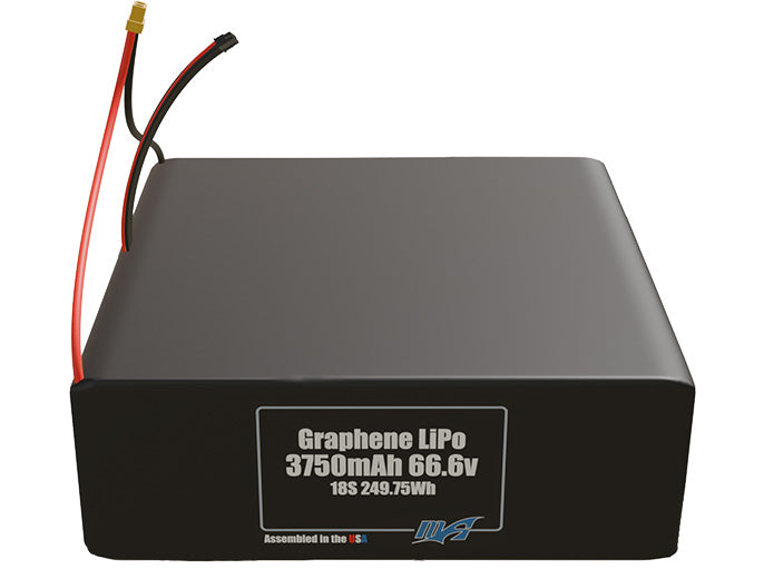 Graphene LiPo 3750mAh 18S 66.6v Battery Pack