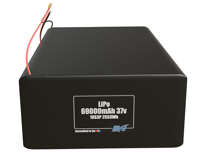 LiPo 69000mAh 10S3P 37v Battery Pack