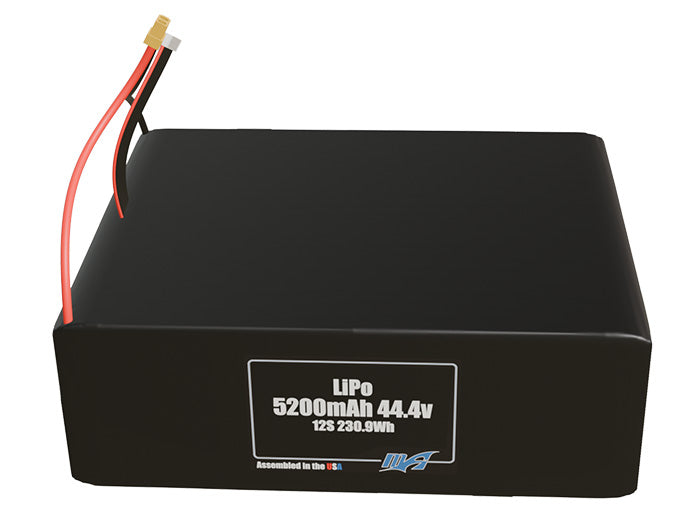 Graphene LiPo 5200mAh 12S 44.4v Battery Pack