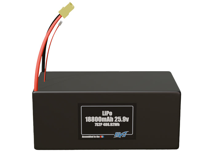 LiPo 18800mAh 7S2P 25.9v Battery Pack
