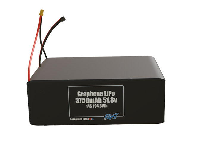 Graphene LiPo 3750mAh 14S 51.8v Battery Pack