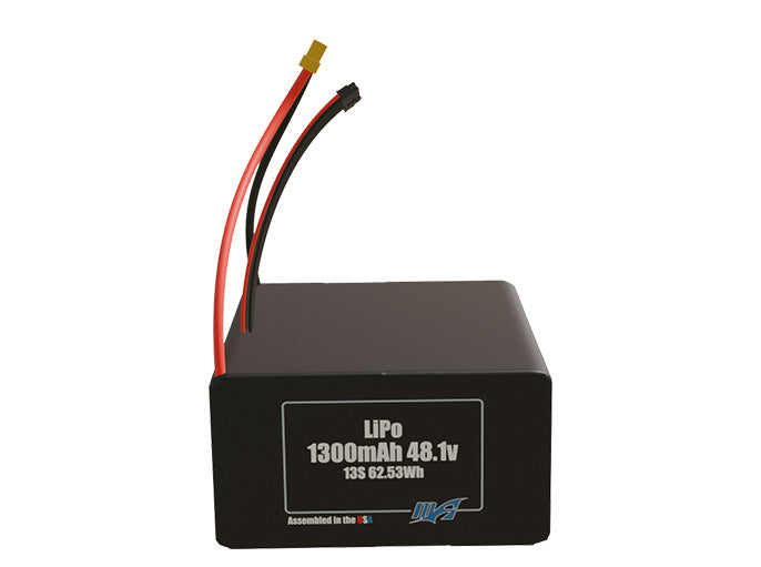 LiPo 1300mAh 13S 48.1v Battery Pack