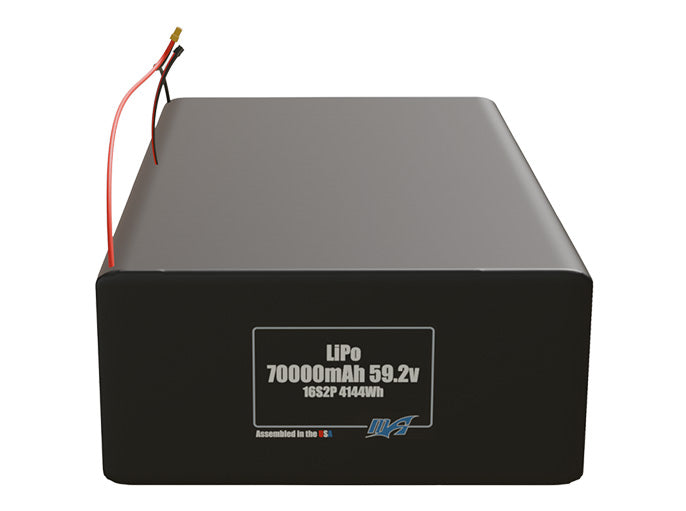 LiPo 70000mAh 16S2P 59.2v Battery Pack