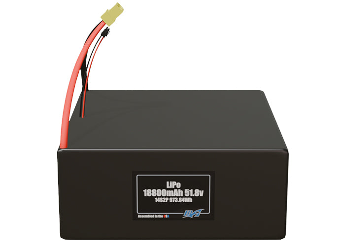 LiPo 18800mAh 14S2P 51.8v Battery Pack