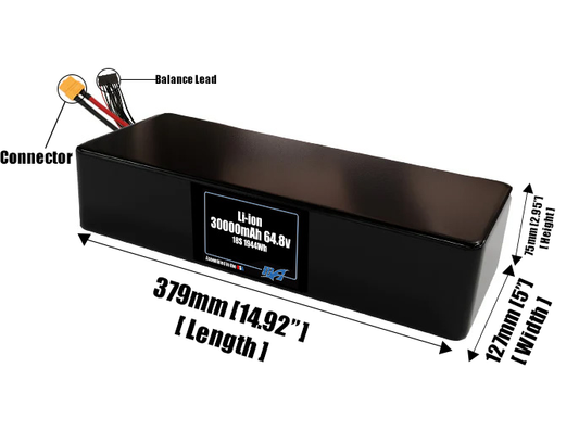 Li-ion 30000mAh 18S6P 64.8v Battery Pack