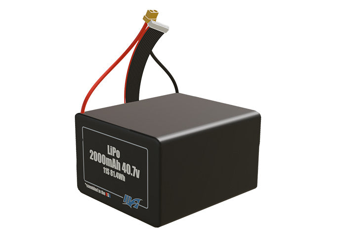 LiPo 2000mAh 11S 40.7v Battery Pack