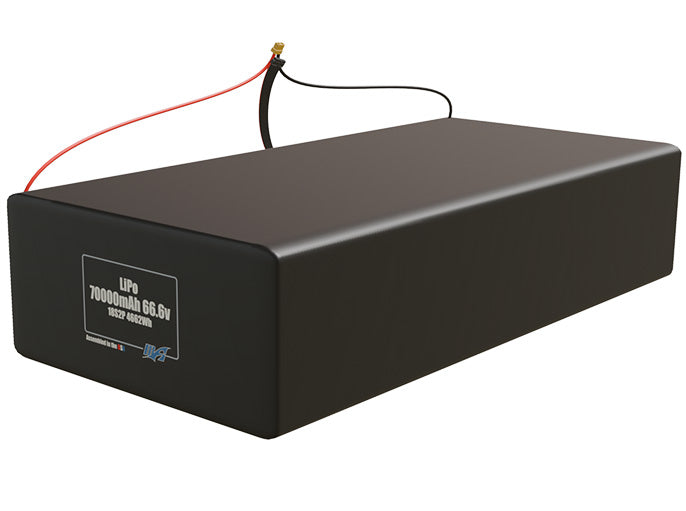LiPo 70000mAh 18S2P 66.6v Battery Pack