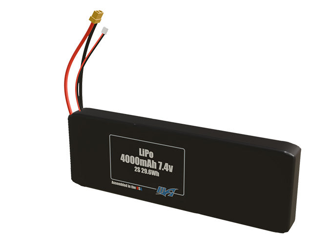 LiPo 4000mAh 2S 7.4v Battery Pack