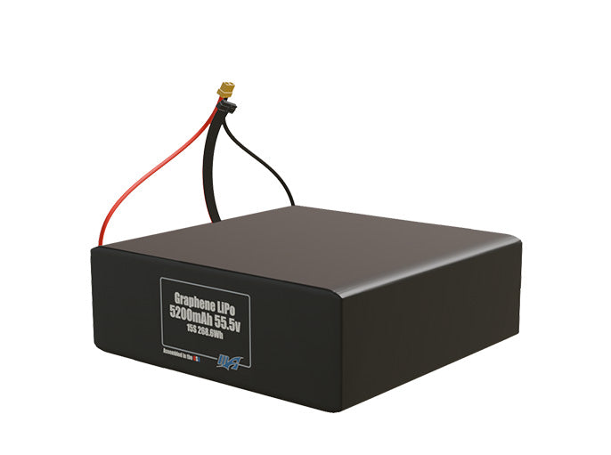 Graphene LiPo 5200mAh 15S 55.5v Battery Pack