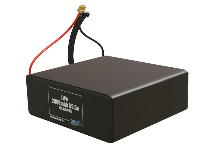 LiPo 2800mAh 15S 55.5v Battery Pack