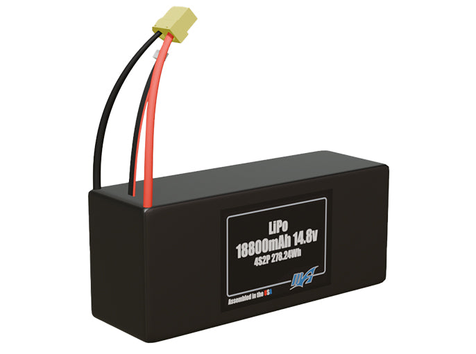 LiPo 18800mAh 4S2P 14.8v Battery Pack