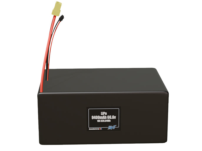 LiPo 9400mAh 18S 66.6v Battery Pack