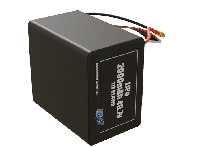 LiPo 2000mAh 11S 40.7v Battery Pack