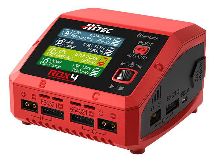 LiPo Battery Charger Hitec RDX4 AC/DC Charger