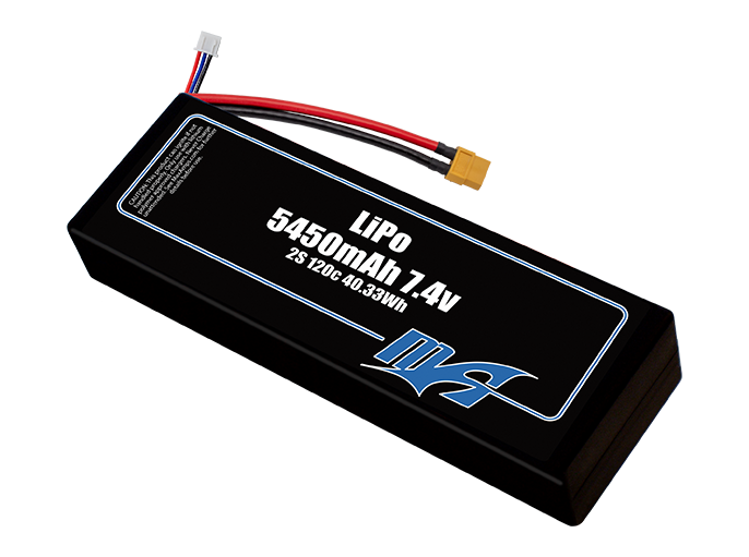 Hard Case LiPo 5450 2S 7.4v Battery Pack