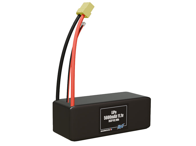 LiPo 5600mAh 3S2P 11.1v Battery Pack