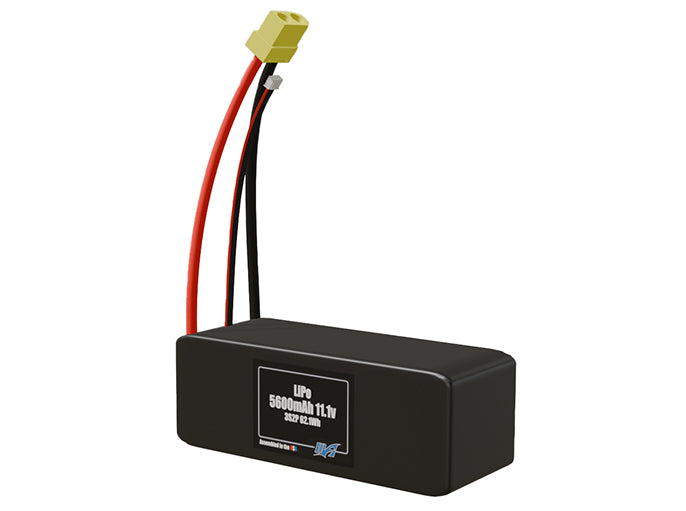 LiPo 5600mAh 3S2P 11.1v Battery Pack