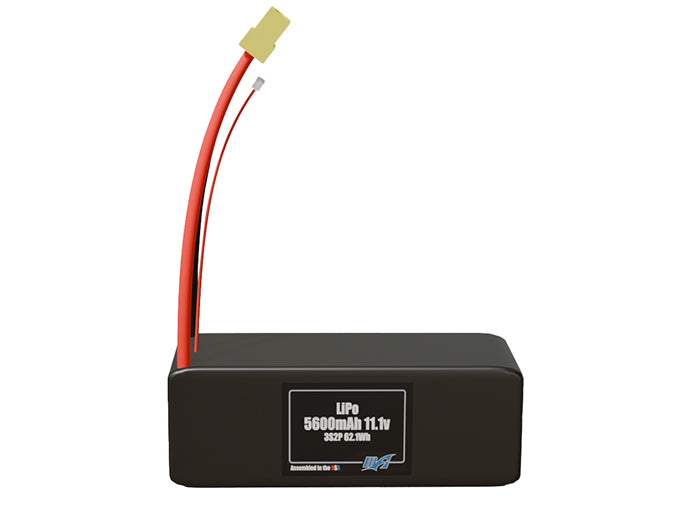 LiPo 5600mAh 3S2P 11.1v Battery Pack