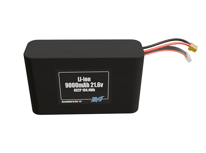 Li-ion 9000mAh 6S2P 21.6v Battery Pack – MaxAmps Lithium Batteries