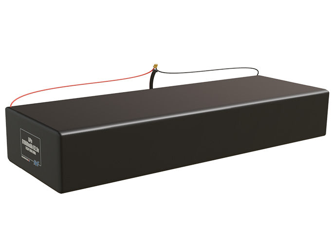 Angled product render of the 81000mAh 51-cell LiPo pack. A lightweight energy source for UAV, drone, and robotic builds.