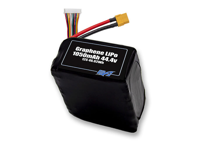 A MaxAmps Graphene LiPo 1050mAh 12S 44.4 volt battery pack