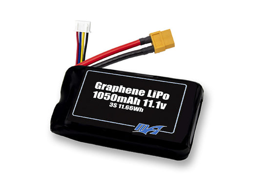 A MaxAmps Graphene LiPo 1050mAh 3S 11.1 volt battery pack