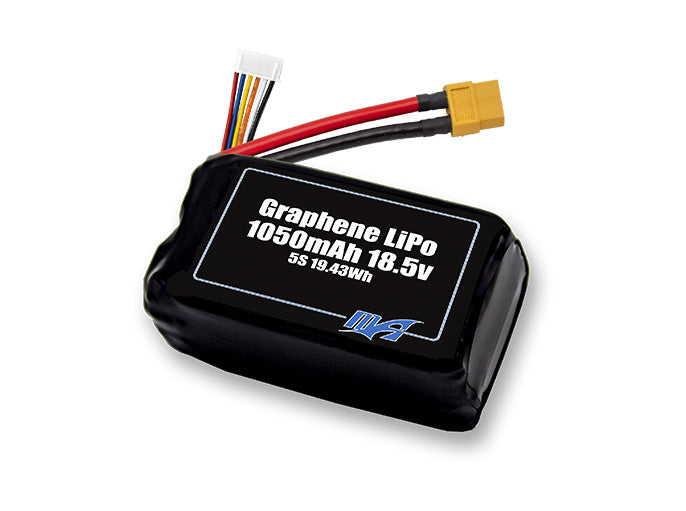 A MaxAmps Graphene LiPo 1050mAh 5S 18.5 volt battery pack
