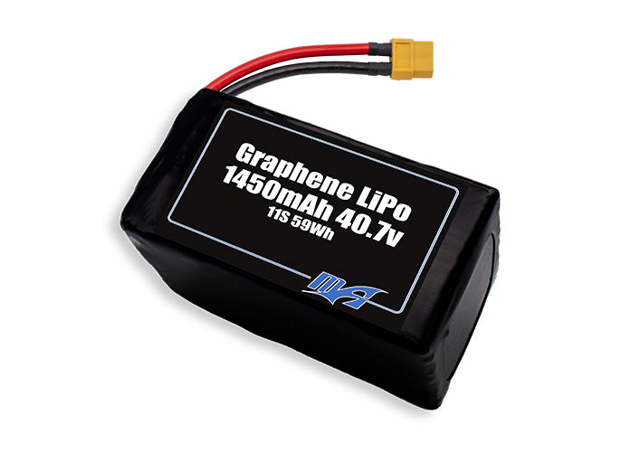 A MaxAmps Graphene LiPo 1450mAh 11S 40.7 volt battery pack