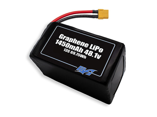 A MaxAmps Graphene LiPo 1450mAh 13S 48.1 volt battery pack