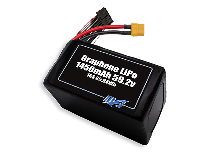A MaxAmps Graphene LiPo 1450mAh 16S 59.2 volt battery pack