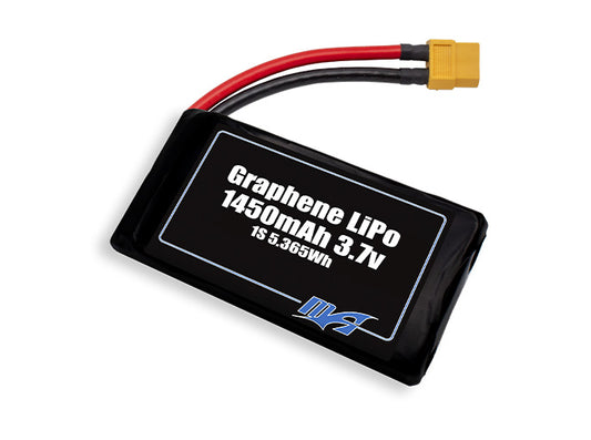 A MaxAmps Graphene LiPo 1450mAh 1S 3.7 volt battery pack