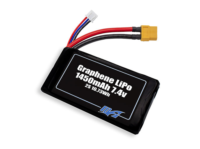 A MaxAmps Graphene LiPo 1450mAh 2S 7.4 volt battery pack