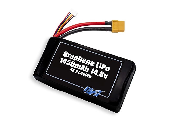 A MaxAmps Graphene LiPo 1450mAh 4S 14.8 volt battery pack