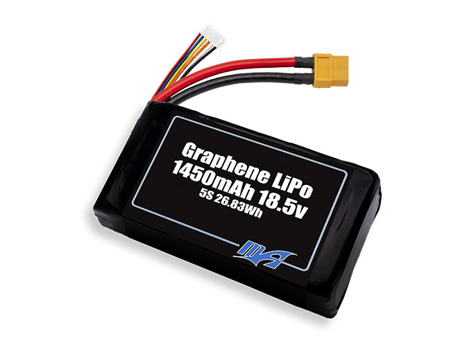 A MaxAmps Graphene LiPo 1450mAh 5S 18.5 volt battery pack