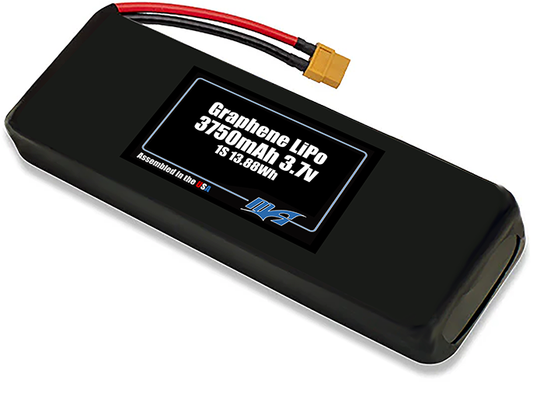Graphene LiPo 3750mAh 1S 3.7v Battery Pack