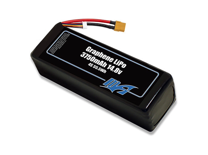 A MaxAmps Graphene LiPo 3750mAh 4S 14.8 volt battery pack