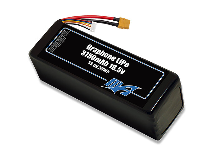 A MaxAmps Graphene LiPo 3750mAh 5S 18.5 volt battery pack
