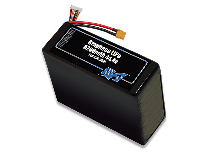 Graphene LiPo 5200 12S 44.4v Battery Pack